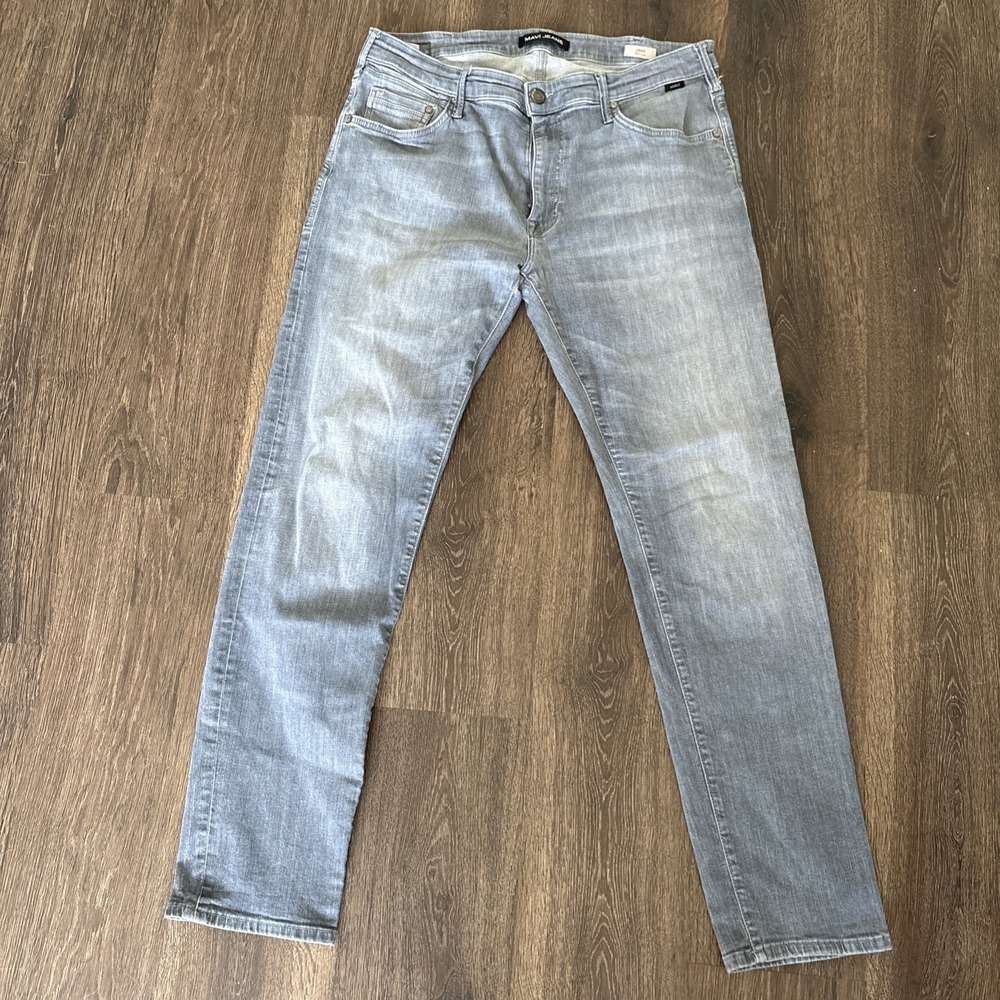 Mavi Jeans Mens 38x 32 Gray Jake Slim Leg Stretch Denim Casual Five Pocket Pants